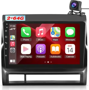 2+64G Car Stereo for Toyota Tacoma 2005-2013 with Wireless Carplay & Android Auto, 9’’  Android 15 Touch Screen Head Unit with Bluetooth Mirror Link GPS Navigation WiFi FM/RDS EQ Backup Camera SWC car accessories,SummerVibes fathersdaygift
