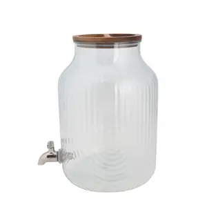 Teal 2-Gallon Embossed Beverage Dispenser with Spigot Drinkware Jugs