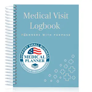 Medical Visit Logbook Doctor Appointment Notebook Symptom Medication Tracker A5 B5 Medical Planner for Chronic Illness Management Seniors Caregivers