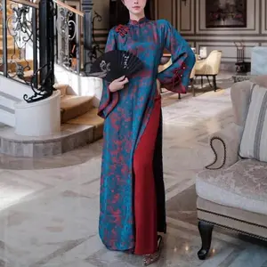 Áo dài tằm cao cấp kèm quần lụa- Vietnamese Traditional Dress