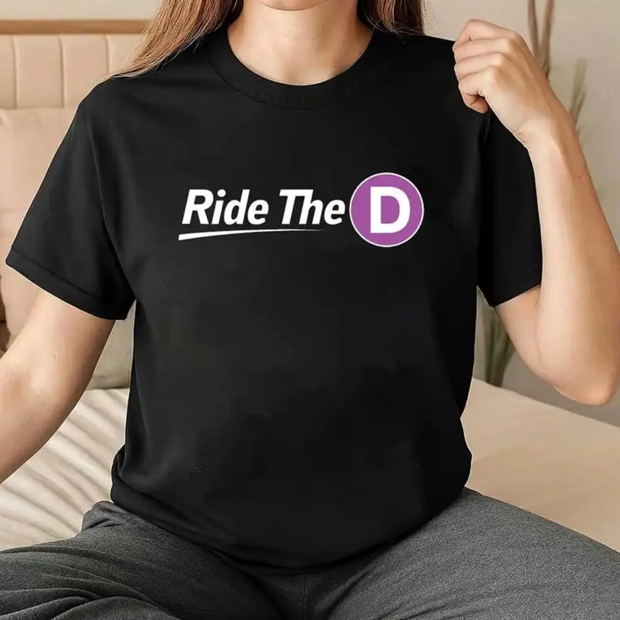 Ride The D Metro Hoodie/T-shirt/Sweatshirt, Funny NYC Subway D Line Graphic Tee, Public Transit Enthusiast Gift Shirt