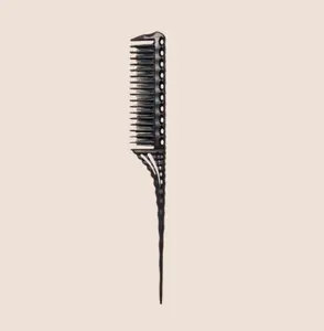 L'ANGE HAIR - Carbon Fiber Teasing Pin Tail Comb - Heat Resistant Hair Styling Tool for Backcombing, Root Tease & Full Volume Sky-High Lift, Hair Styling Tools
