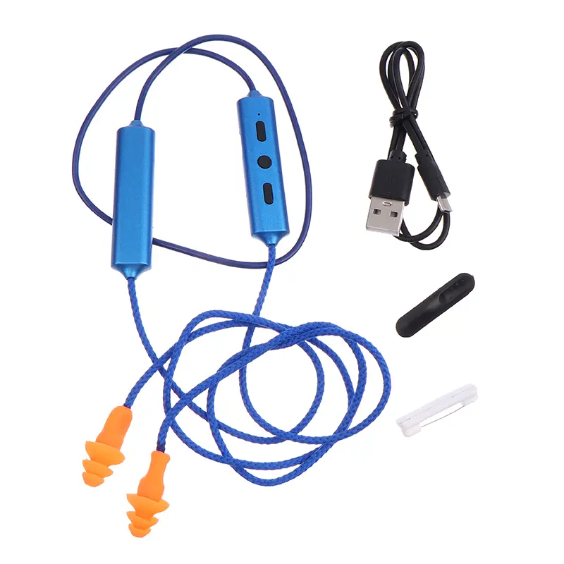Electronic Hearing Protector Wireless Headphones - Wired Bluetooth Ear Plugs for Work Hearing Safety & Noise Suppression