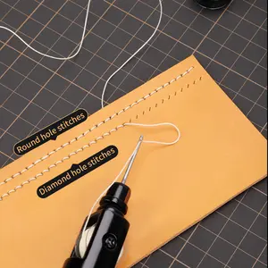 WUTA leather hand sewing machine, including leather awl, gold-plated needle, wax thread, wrench, cross screwdriver, various sets available