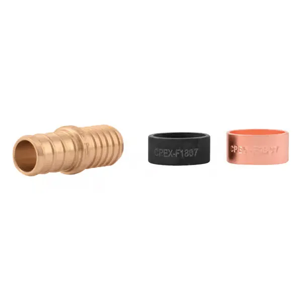 Upgrade your plumbing projects with the SharkBite 1/2 in. PEX Barb x 1/2 in. Polybutylene Barb Brass Coupling