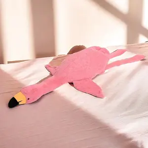Flamingo Stuffed Animal Plush Pillow, Cute Giant Goose Plush Toy, Soft Hugging Pillow, Stuffed Animal for Adults Birthday Gifts Dog Companiontoy and Room Decor