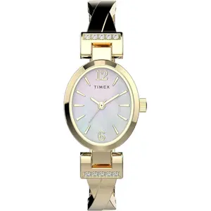 Timex Dress Bangle Gold-Tone MOP Dial Ladies Watch TW2U70000