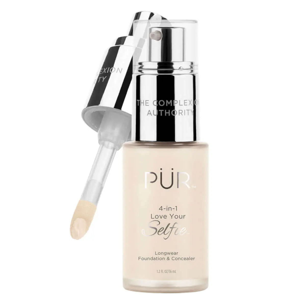 PUR 4-in-1 Love Your Selfie Longwear Foundation & Concealer – Clean, Full-Coverage 2-in-1 for All-Day Wear Makeup Skin Smooth Cosmetic Blend foundation