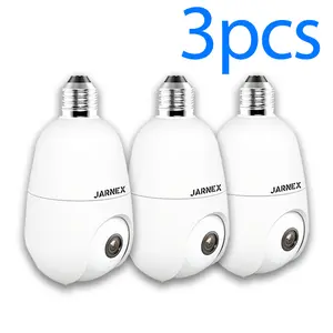 Noonkey 2K/3MP Light Bulb Security Camera, 5G& 2.4GHz WiFi Alexa Light Bulb E27 Home 360° Security Camera Wireless Outdoor,AI Human Tracking,Motion Zones Detection Alarm,Color Night Vision Monitoring Card Connection