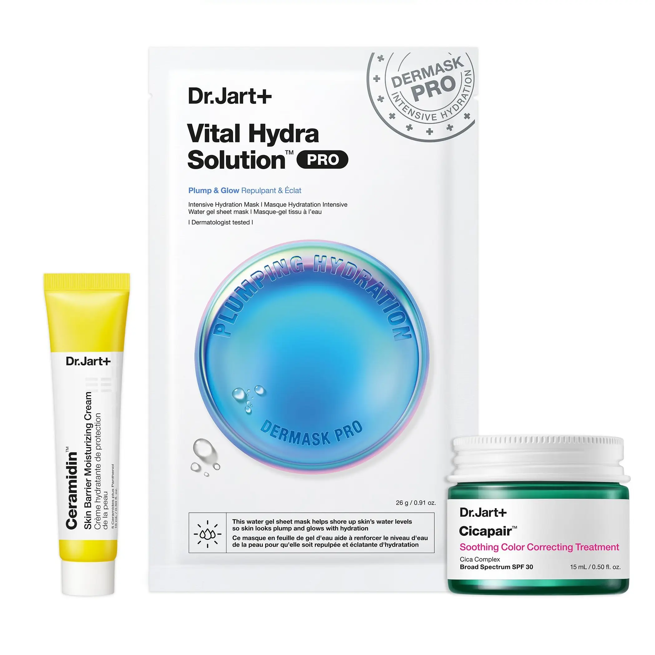 K-Skincare  Set Moisturizing Redness Reducing 3-Piece Korean Skincare Routine | Sensitive Skin | Dermatologist Tested