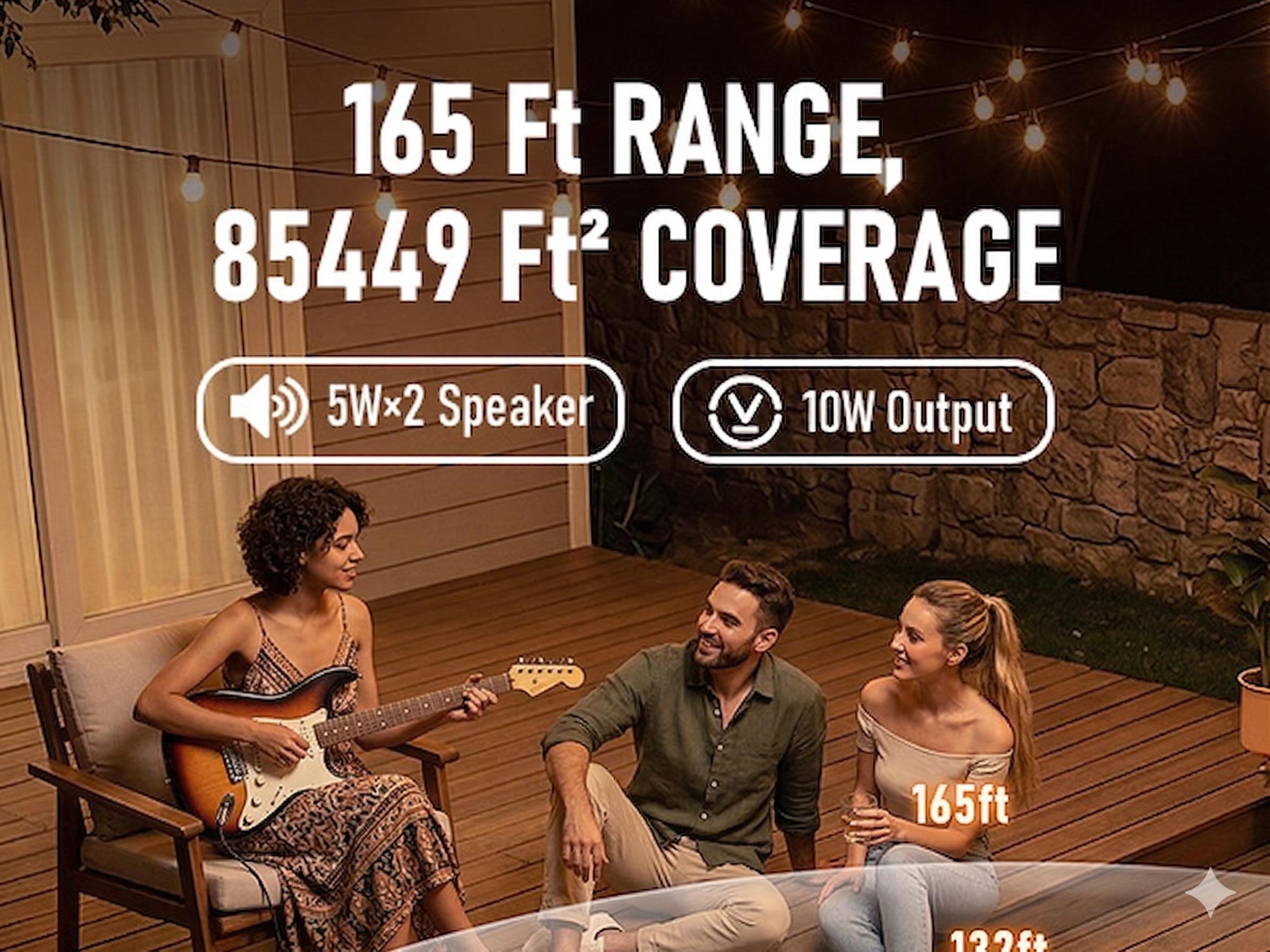 FBA-10 Guitar Amplifier, Drive/Clean Tone Electric Guitars Amp, 10W Mini Portable Amp with Type-C Rechargeable Battery 6H Work,Drive/Clean Tone Electric Guitars Amp, Wireless Vintage Guitar Speaker for Practice Travel