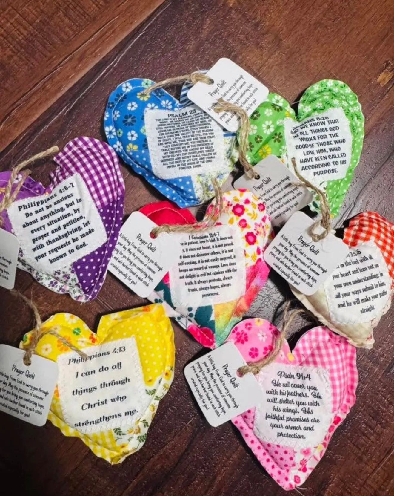 Prayer Quilt with Cross Inside