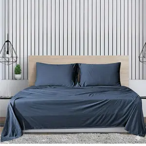 Orbby 3-Piece Jersey Knit Sheet Set – Ultra Soft T-Shirt Bedding, Breathable Cotton Blend, Deep Pocket Stretch Fit, Cozy All Season Dorm Ready Twin/Full/Queen for Home, Deep Pocket Sheets
