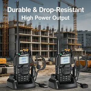 TikTok Viral UV-K5 Walkie Talkie! JUCJET 200CH Dual Band Two Way Radio, Multi-Functional Handheld Transceiver with Weather Alert & Flashlight, Must-Have Emergency Prep Wireless Device for Home