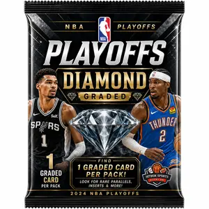 NBA Playoff Edition Diamond Slab Pack - Includes 1 Graded Item, Case Hit, Auto or Jersey Piece from Panini & Topps Chrome (Images for Advertising Only) - Sports Card Items