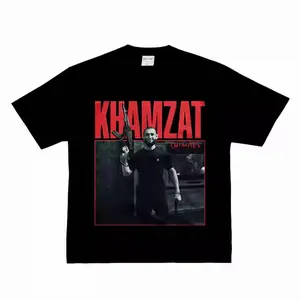 Khamzat Chimaev Camiseta de lucha de boxeo Tendencia de moda de verano para hombres Camiseta holgada y cómoda de algodón de manga corta para hombres y mujeres