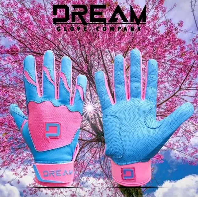 Dream Force Baby Blue/Pink Batting Gloves Dream Force Baby Blue/Pink Batting Gloves