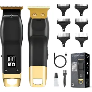 Beard Trimmer for Men - Rechargeable Men's Hair Clippers & Razor, Cordless Hair Trimmer for Face, Neck, Groin & Manscaping, Ideal Gift for Men, Black
