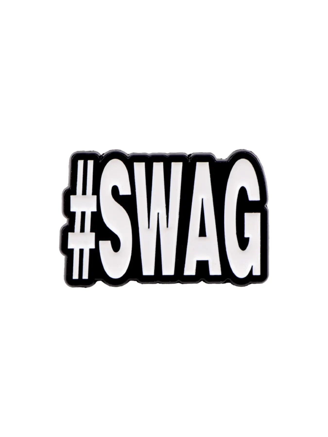 SWAG Fun Letter Brooch Pin Badge, Zinc Alloy Material, Unique Emblem for Hats, Clothes, Backpacks, Perfect Gift Accessory