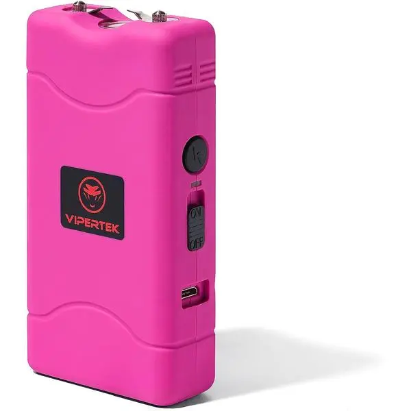 VIPERTEK VTS-880 Compact Rechargeable LED Flashlight - Pink Standard Torch for Home Improvement Portable Lighting Needs