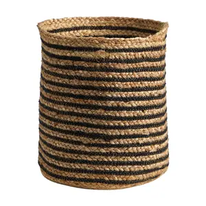 Nearly Natural 13.5" Handmade Natural Jute Planter