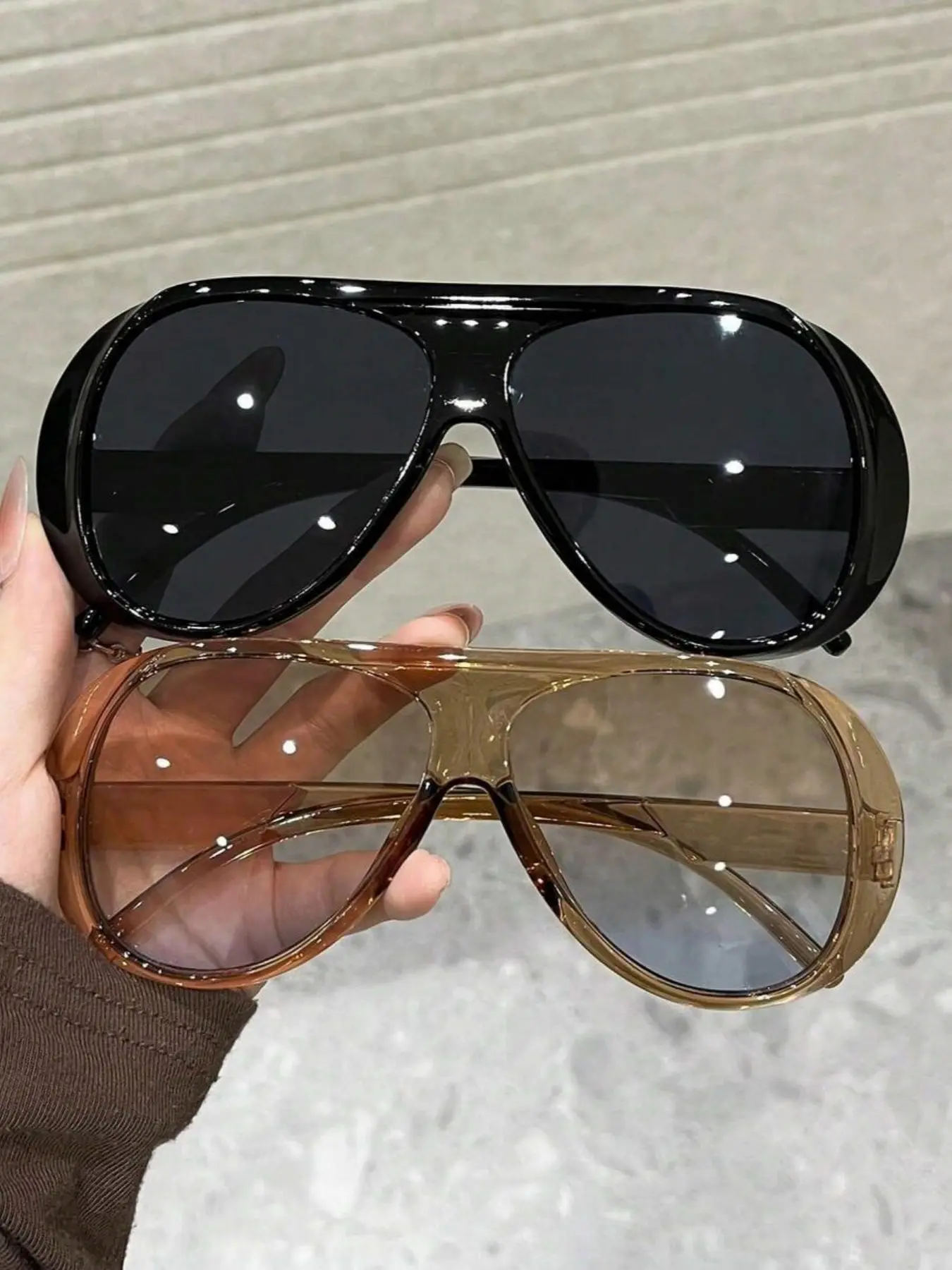 Women's Leopard Print Pilot Frame Glasses, Uv400 Lenses, Modern & Vintage Style, Fashion Accessories for Street Photography, Travel, Vacation