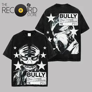 YE - Bully Album Tracklist Graphic 28.3 Premium Washed Cotton T-Shirt For Ye Fans, Ye Stans Hip-Hop Shirt, Gift For Ye Fan Graphic Tee, Bully Album Fan Merch Shirt