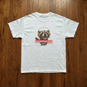 Radio Raccoon T-Shirt, Animal Tee, Gifts Shirt, Unisex Vintage Graphic Tees Gothic Grunge Y2k Emo Scene Amity Affliction Style Clothes Men Women Streetwear