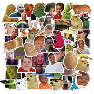 50PCS Funny Meme Graffiti Stickers Flakes For Cars Motorcycles Furniture Luggage Skateboards Lable Bumper Sticker