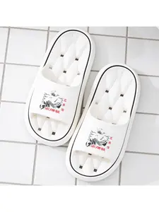 Jujutsu Kaisen Satoru Gojo Themed Slippers Unisex Four Seasons Casual Slippers Non-slip Soft-soled Slippers For Indoor Home Anime Peripheral Slippers For Fans Trendy Outdoor Wear Slippers Breathable Co