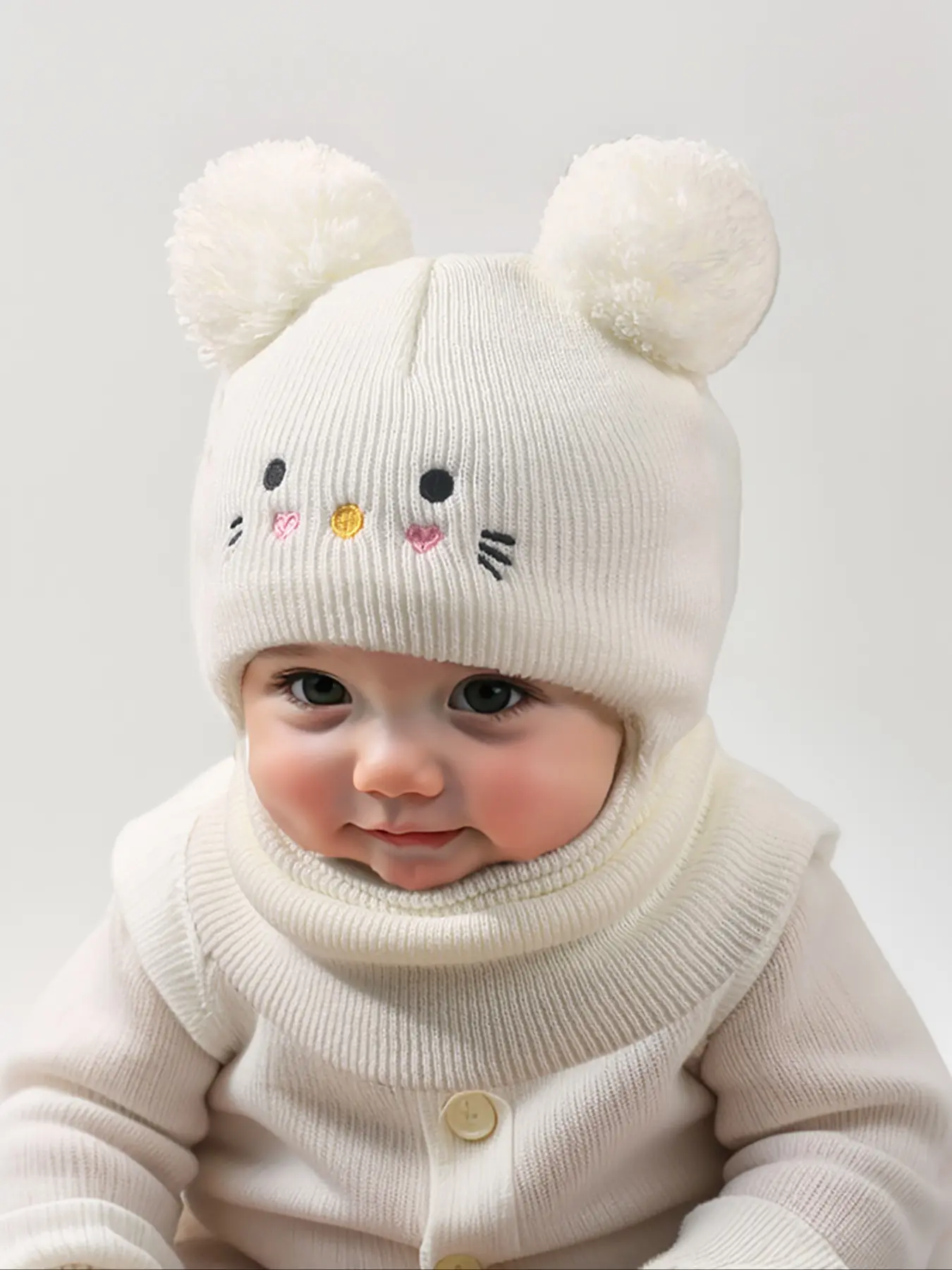 Strawberry Unisex Beanie Hat for Toddlers, Kids & Babies, Y2K Style, Cute Beanie Hat, Newborn Knitted Hat, Warm Winter Cap for Daily Commute