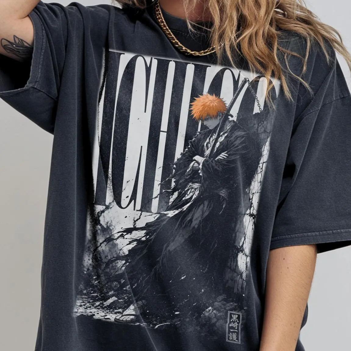 Ichigo Shirt, Bleach Anime Tee, Soul Reaper Graphic, Manga Streetwear, Bankai Gift, Relaxed Fit, Easygoing Feel, Soft Cotton Blend, Breathable Comfort