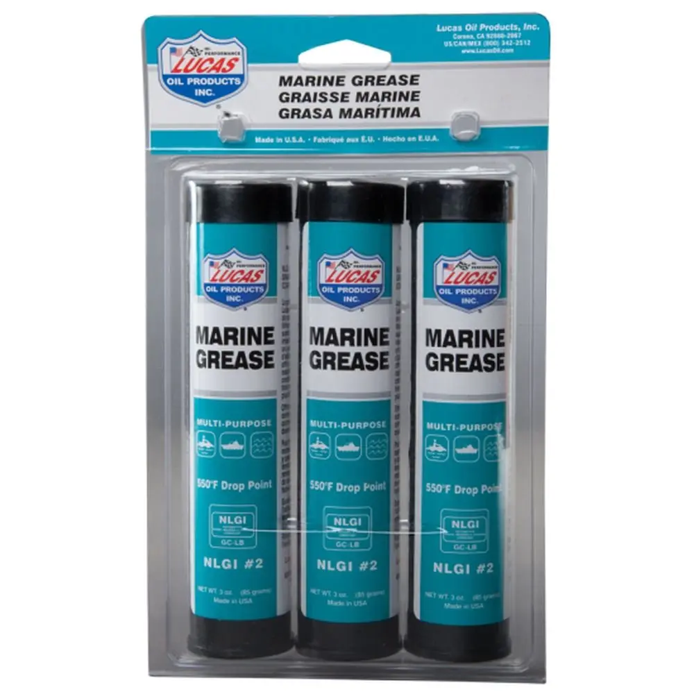 Lucas Oil 10682 Marine Grease - 3 oz. Tube, Pack of 3 Lucas Oil 10682 Marine Grease - 3 oz. Tube, Pack of 3