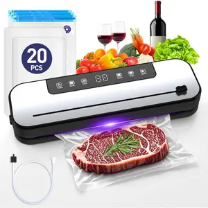 Vacuum Sealer Machine, 75kpa   Saver Vacuum Sealer Machine with , 6-in-1 Automatic Air Sealing for  Storage, Sous Vide, Meat, Vegetables, Dry/Moist Modes