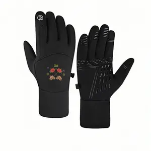 1 pair with Eladio Carrion Merch Roseeee Design twinter gloves unisex winter gloves Touch Screen Grippy Palm Hiking for Men Women Fashion birthday gifts Classic Premium Quality