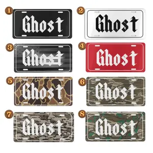 Ghost Vanity Plate, Many options, truck accessories, Car tags, front license plate for trucks, custom license plate