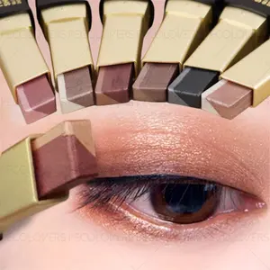 6pcs/set Two-in-one Two-color Gradient Pearlescent Glitter Eyeshadow Stick - Long-lasting Shimmer and Metallic Texture, Highly Pigmented, Easy To Blend, Saves Time, and Creates Stunning Eye Makeup Effects
