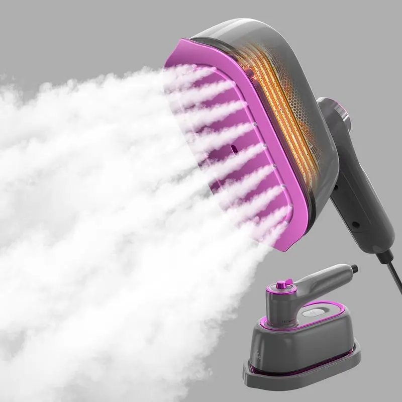 Foldable Compact Travel Iron for Travellers, 2-in-1 Dry/Steam Function, 5s Fast Heat, 180° Rotatable, 85ml Capacity, Carry-On Compatible Household Clothes Steamer