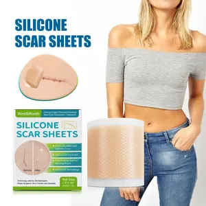 Silicone Scar Removal Patch – Self-Adhesive & Reusable Strips for Stretch Marks, Cellulite, and Skin Smoothing – Repair & Fade Scars for Clear, Even Skin