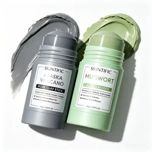 SKINTIFIC Mask Stick Duo Set Cleansing Blackhead Removal Mask Stick Brightens and evens out skin tone deeply cleanses pores and controls oil without causing tightness Formulated with natural clay ingredients to gently exfoliate the skin