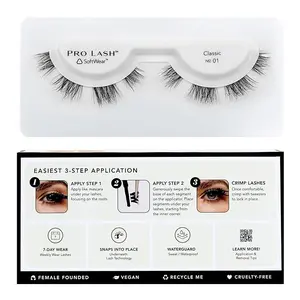 Pro Lash SoftWear Professionally Styled Lash Clusters - Seamless, Lightweight Lashes - 7-Day Cluster Eyelash Extensions - Waterproof Lashes Clusters - Single Set