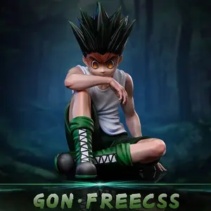 Full-Time Hunter Gon Freecss & Killua Zoldyck Figure, Anime Collectible Figurine, Desktop Decor, Full-Time Hunter Merchandise, Anime Trendy Toy, Desktop Statue