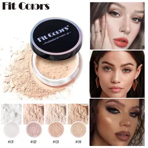 Fit Colors Concealer Highlighter Loose Powder Waterproof Sweatproof Oil Control Long-Lasting Makeup Setting Powder for Cross-Border Use