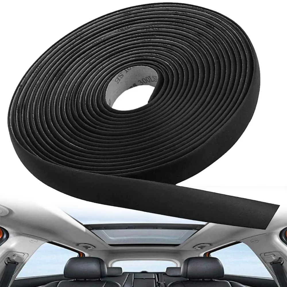 13ft/4M Windshield Seal Weather Stripping Rubber Sealing Strip Trim Cover Car Windshield Weather Seal for Car Front Rear Windshield, Sunroof, Sliding Doors/ Windows, Closet Doors