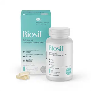 Biosil for Firmer, Smoother-Looking Skin – Collagen Support for Hair & Nails | 60ct