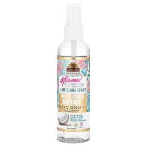 Okay Pure Naturals Miami South Beach Curls, Shine Enhancer, Hair Shine Spray, Coconut, 4 oz (118 ml)