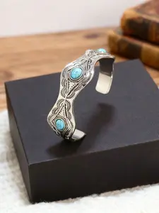 Vintage Bohemian Western Cowboy Zinc Alloy Bracelet, Open Design, Suitable for Daily Wear, Women's Fashion Accessory, Boho Style Bracelet, Adjustable Bangle