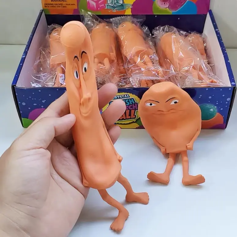 Tung Sahur Squishy Fidget Meme Figure - Unisex Stress Reliever Toy for 10-12 Years, Silly Fun Sculpture, Cute Squeeze Gift for Fidget Play