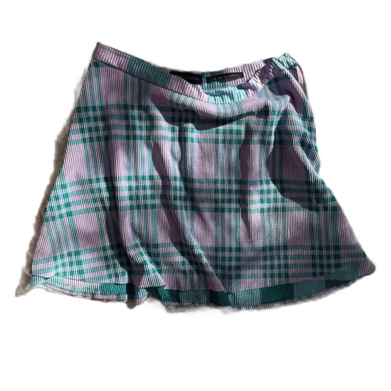 Urban Outfitters Y2K Skirt - Plaid Design in Purple and Teal Colors for Y2K Fashion Enthusiasts