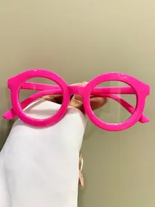 Vintage Round Frame Glasses, Lightweight Eyewear, Trendy Casual Frames, Eyeglasses for Women & Men, Fashion Eyeglasses for Work, Daily Clothing Decor, Perfect for Student Daily Use